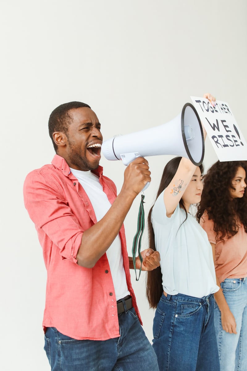 People of Color Protesting Together